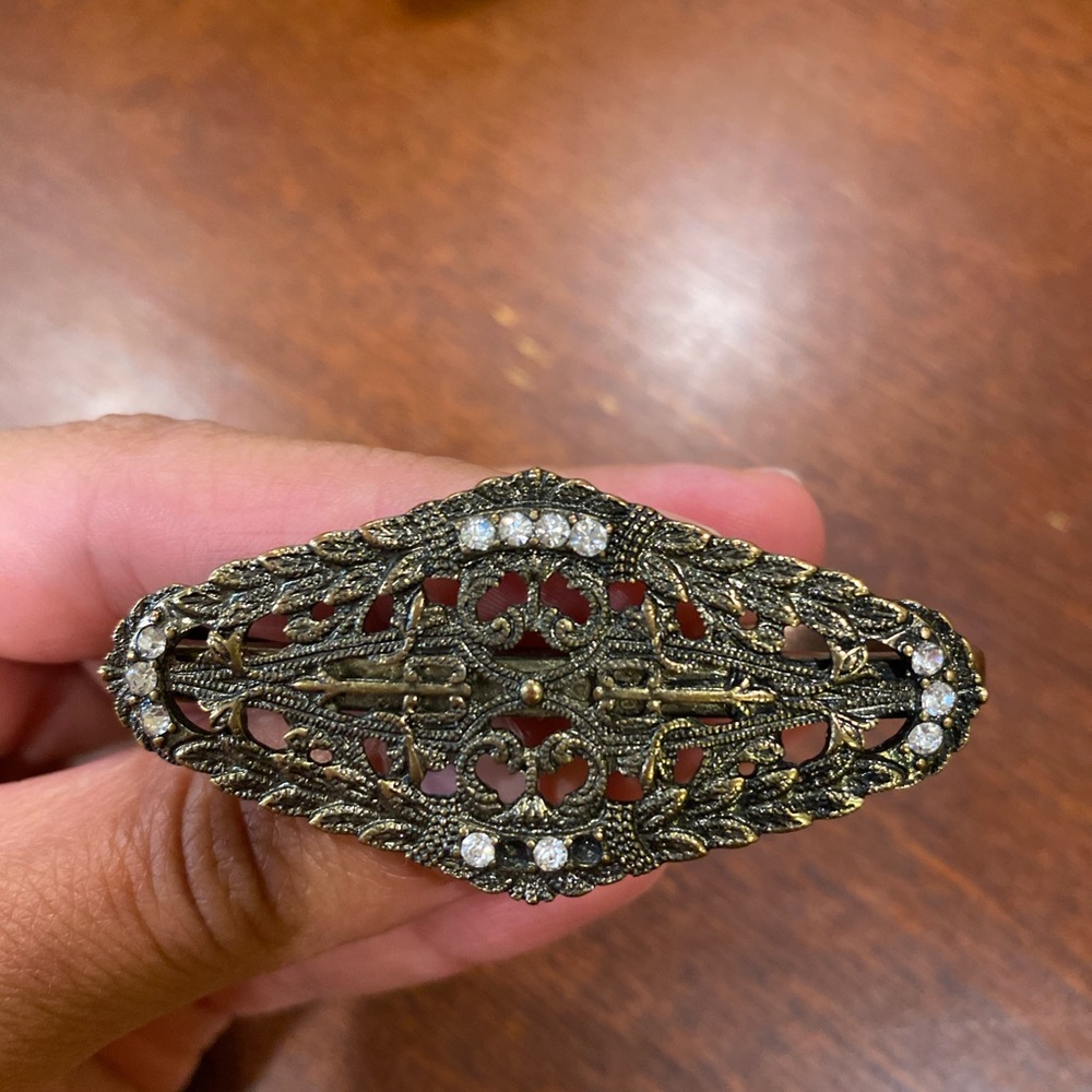 Bronze 3 finger hole ring